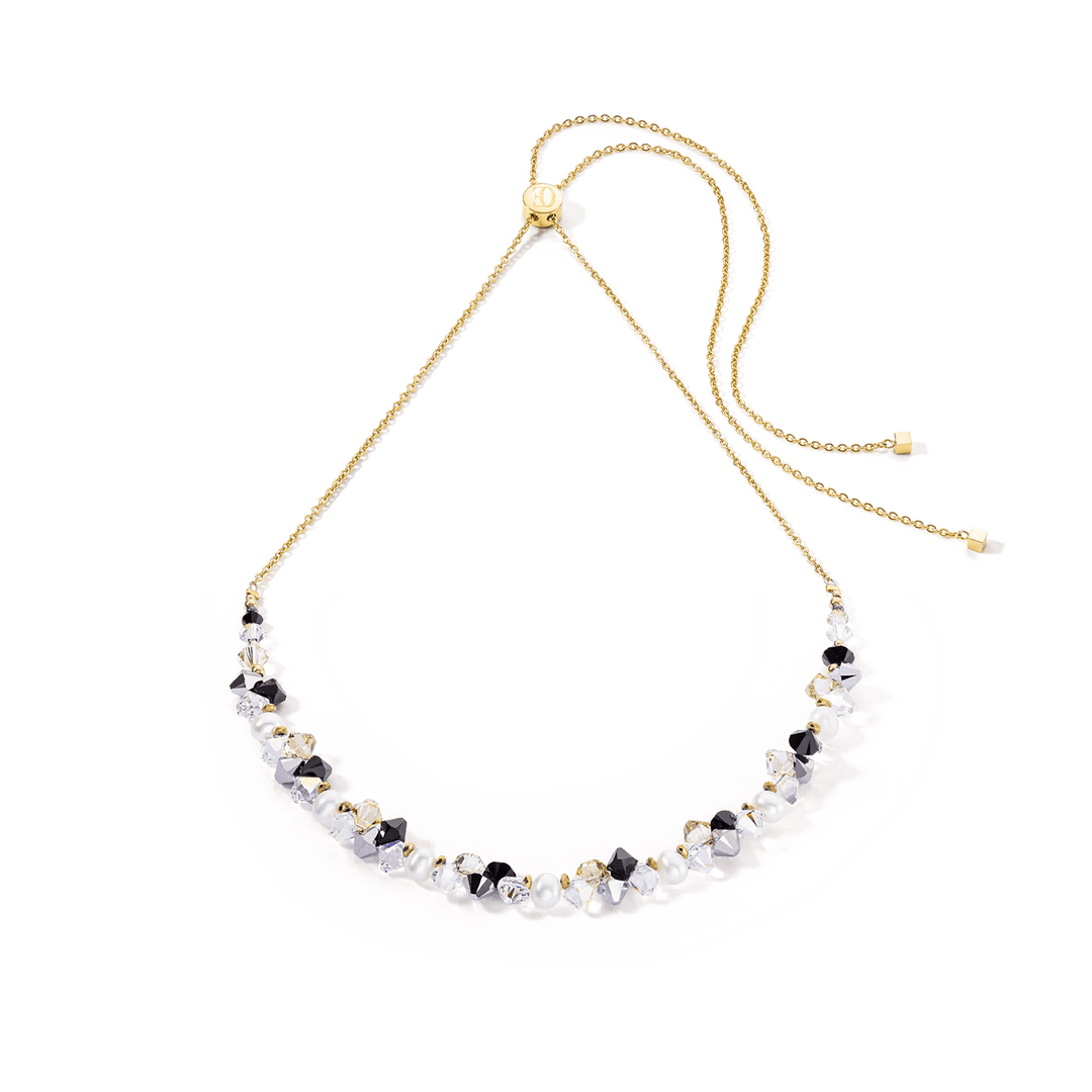 Coeur De Lion Gold Dancing Crystals & Pearls Necklace - MococoCoeur De Lion1124/10 - 13184251588339419Necklace