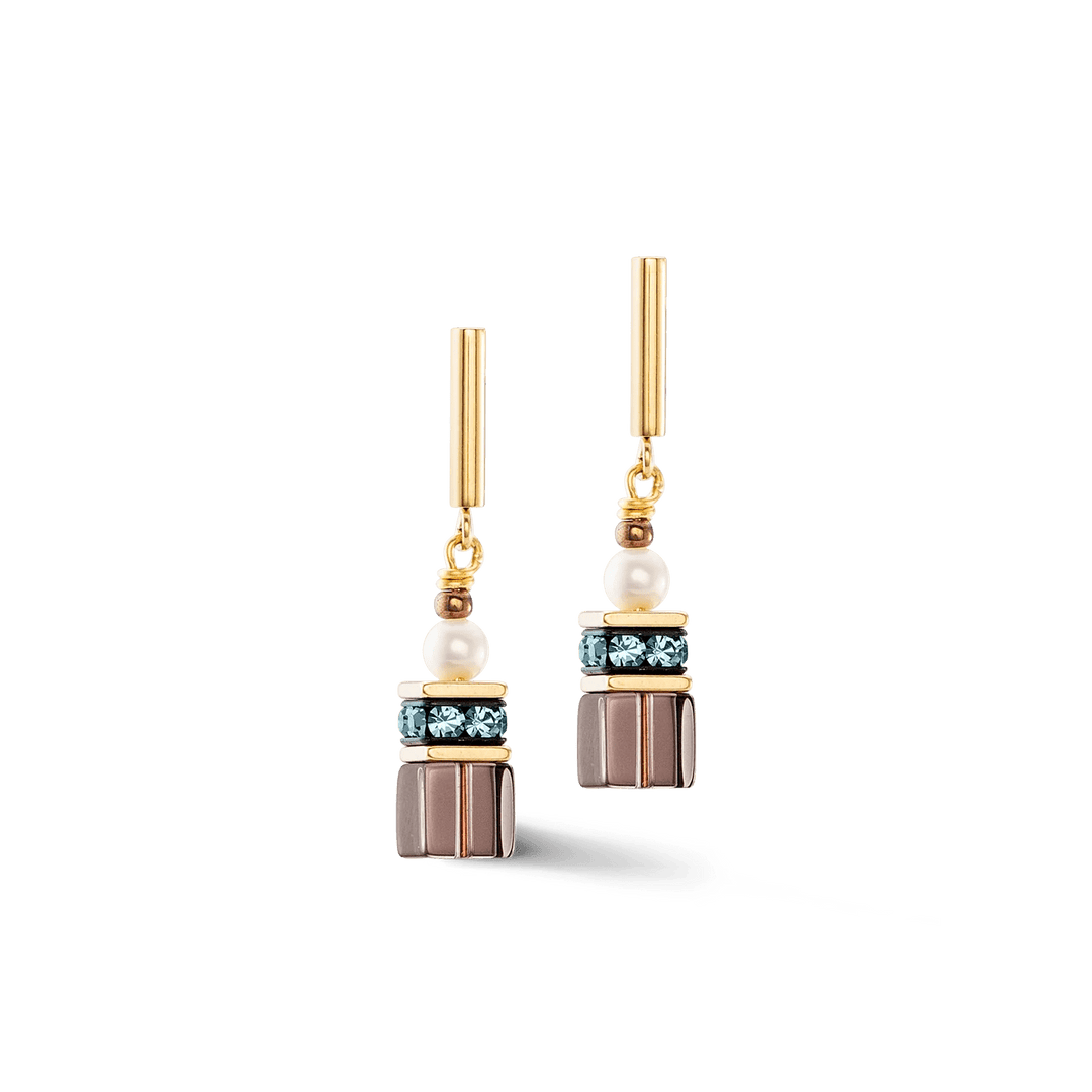 Coeur De Lion Gold GeoCube Fusion Precious Pearl Earrings - MococoCoeur De Lion1122/21 - 15384251588339396Earrings