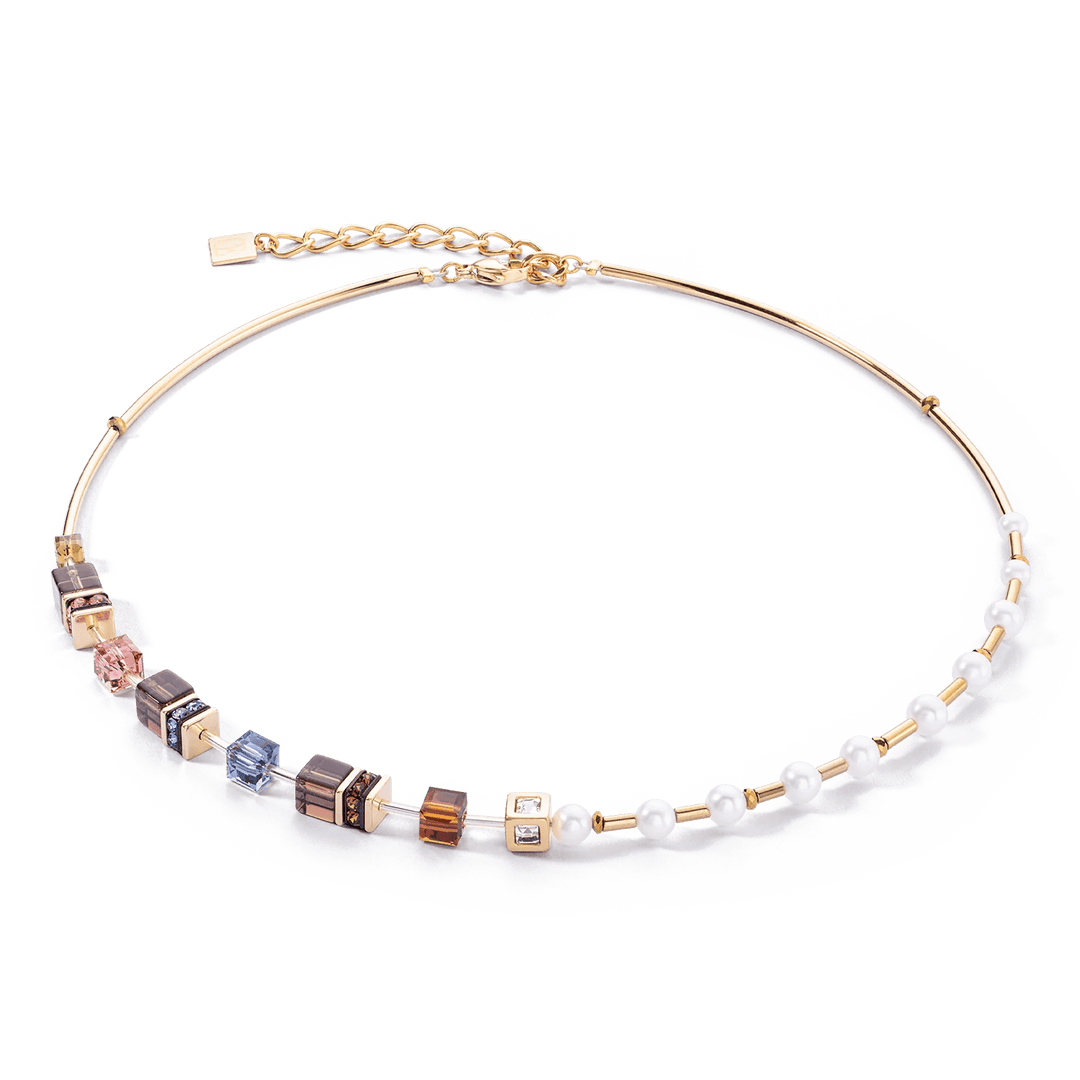 Coeur De Lion Gold GeoCube Fusion Precious Pearl Necklace - MococoCoeur De Lion1122/10 - 15384251588339389Necklace