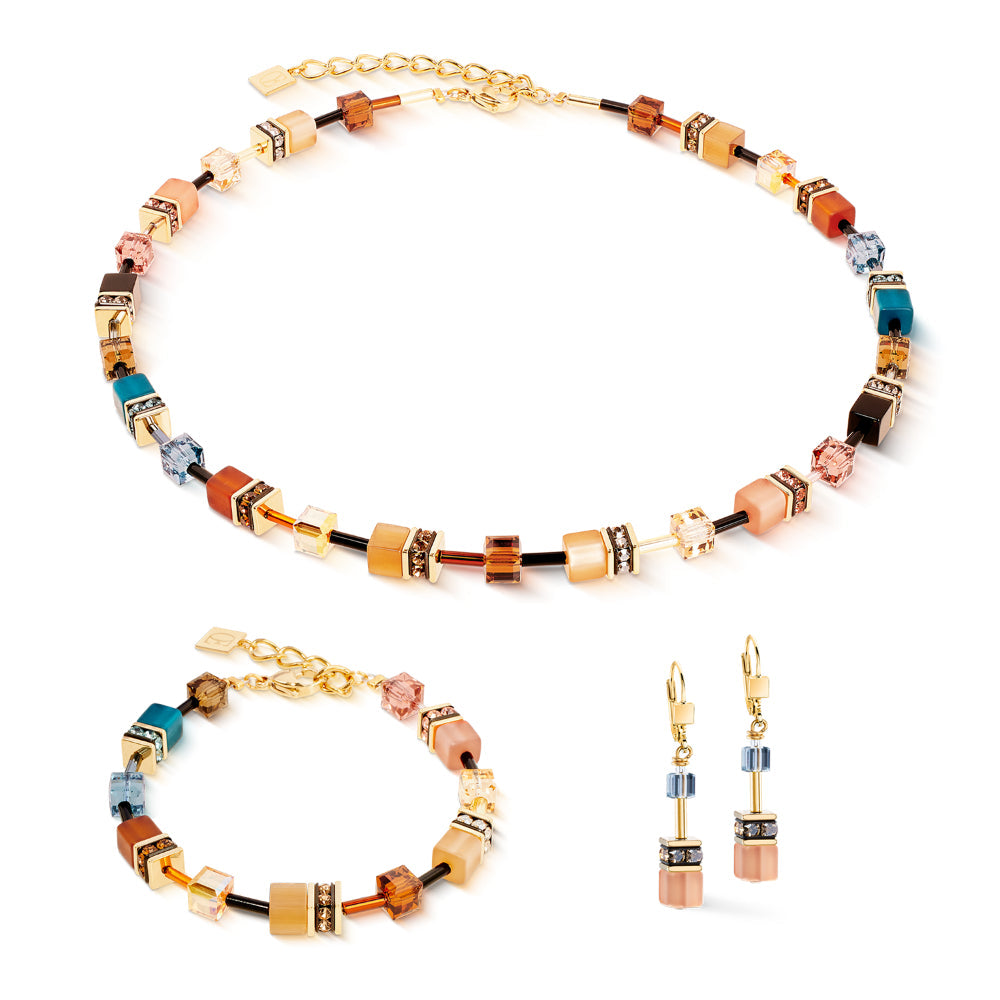 Coeur De Lion Gold Geocube&reg; Iconic Earth Mirage Bracelet image 1