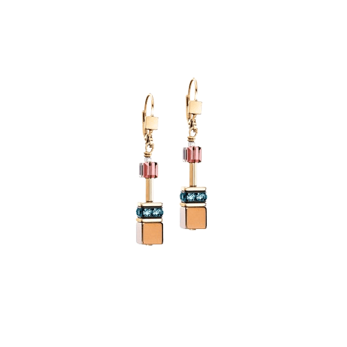 Coeur De Lion Gold GeoCUBE® Iconic Metallic Art Nouveau Earrings - MococoCoeur De Lion3015/20-15784251588365692Earrings