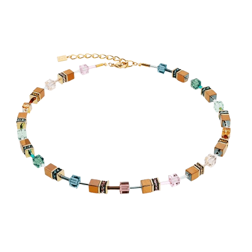 Coeur De Lion Gold GeoCUBE® Iconic Metallic Art Nouveau Necklace - MococoCoeur De Lion3015/10-15784251588365678Necklace