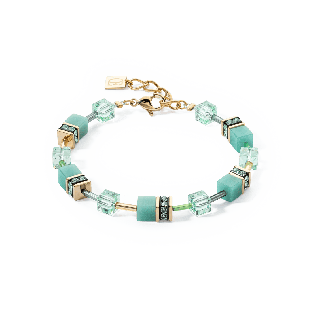 Coeur De Lion Gold GeoCube Iconic Mono Green Bracelet - MococoCoeur De Lion4020/30 - 05334251588334636Bracelets