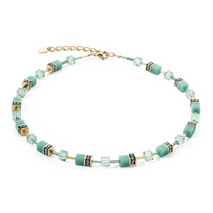 Coeur De Lion Gold GeoCube Iconic Mono Green Necklace - MococoCoeur De Lion4020/10 - 05334251588334612Necklace