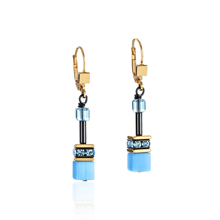 Coeur De Lion Gold GeoCUBE Multicolour Rainbow Leverback Earrings - MococoCoeur De Lion2838/20-1573Earrings