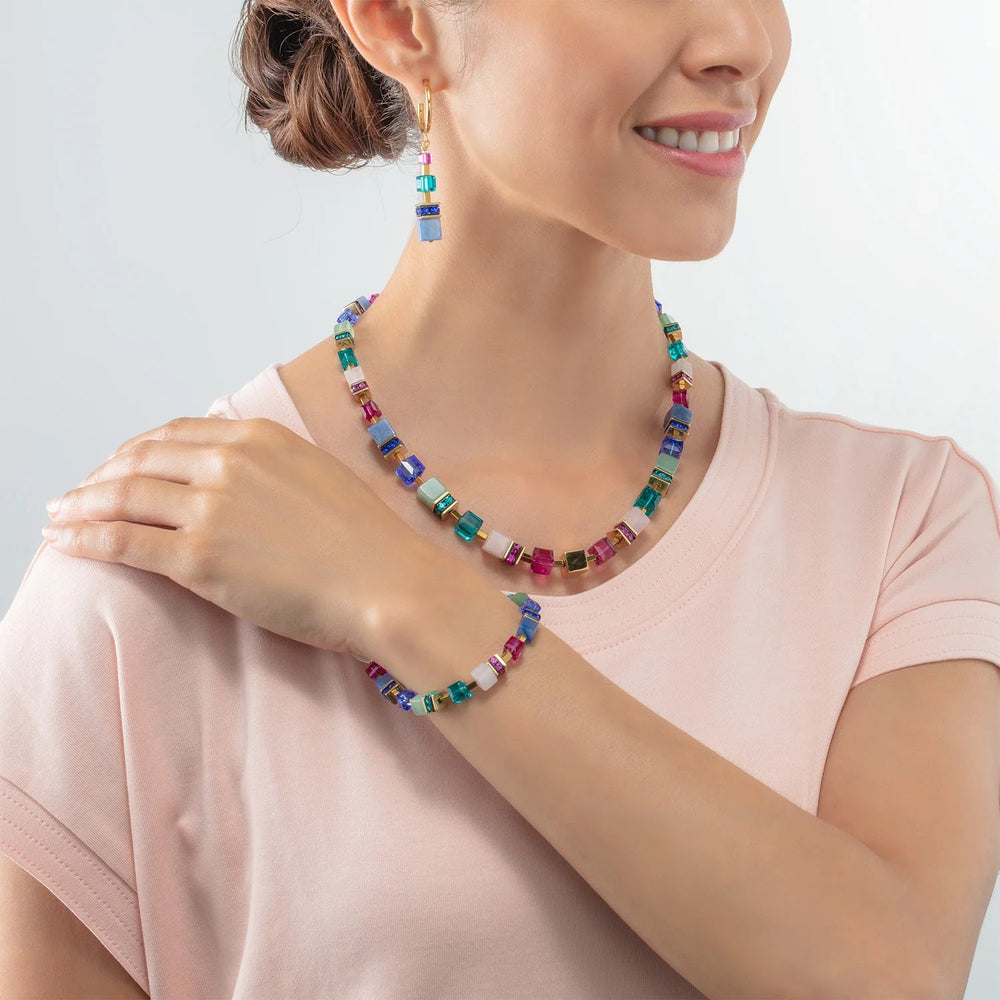 Coeur De Lion Gold GeoCube Precious Statement Multicolour Bracelet - MococoCoeur De Lion3039/30 - 15614251588331512Bracelets