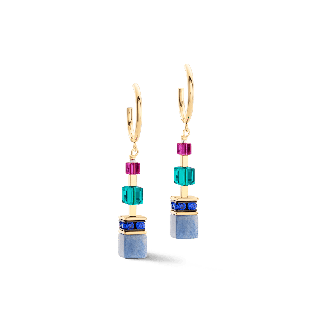 Coeur De Lion Gold GeoCube Precious Statement Multicolour Earrings - MococoCoeur De Lion3039/21 - 15614251588331505Earrings
