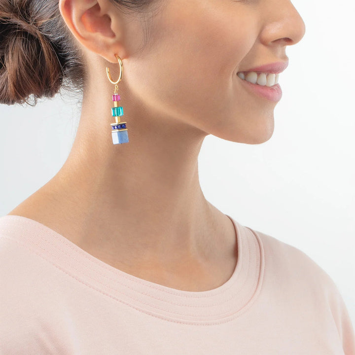Coeur De Lion Gold GeoCube Precious Statement Multicolour Earrings - MococoCoeur De Lion3039/21 - 15614251588331505Earrings