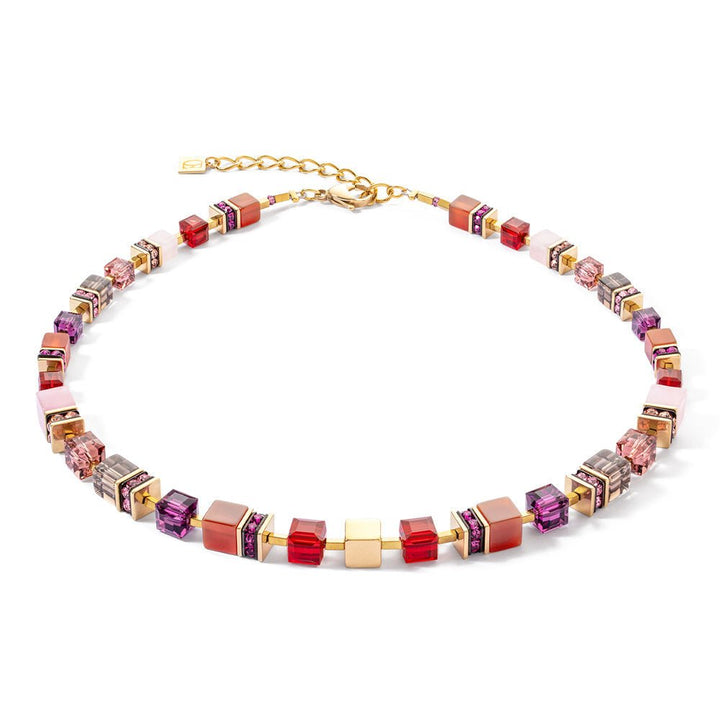 Coeur De Lion Gold Geocube Precious Statement Red Necklace - MococoCoeur De Lion3039/10 - 0316Necklace
