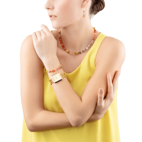 Coeur De Lion Gold Iconic Cube Spikes Statement Watch - MococoCoeur De Lion7662/74-16164251588335596Watches and Accessories