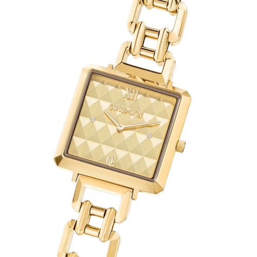 Coeur De Lion Gold Iconic Cube Spikes Statement Watch - MococoCoeur De Lion7662/74-16164251588335596Watches and Accessories