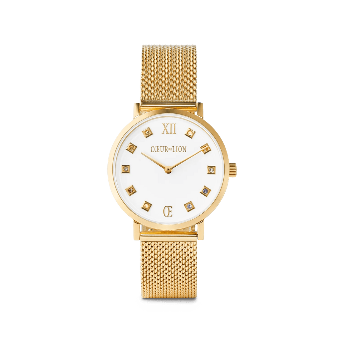 Coeur De Lion Gold Sunray Milanese Round Stainless Steel Watch - MococoCoeur De Lion7612/70 - 16144251588318841Watches and Accessories