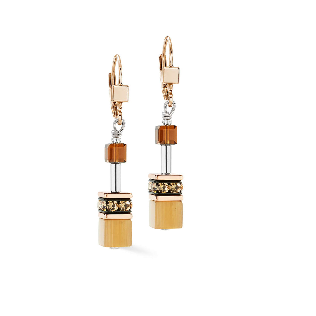 Coeur De Lion Rose Geocube Mocha Mousse Earrings - MococoCoeur De Lion2838/20 - 1100Earrings