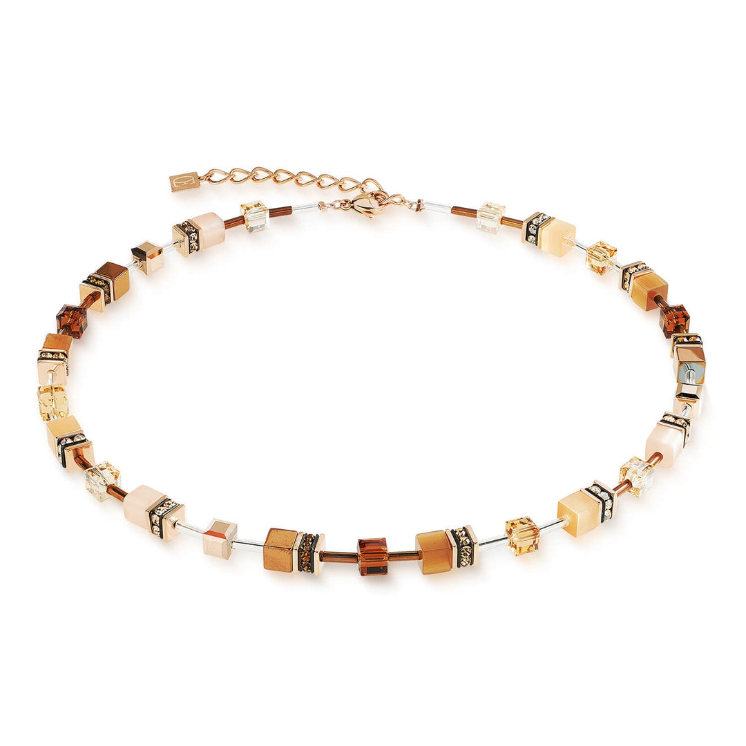 Coeur De Lion Rose Geocube Mocha Mousse Necklace - MococoCoeur De Lion2838/10 - 1100Necklace