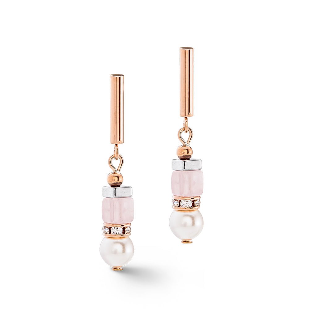 Coeur De Lion Rose Gold Precious Fusion Ice Pink Offset Earrings - MococoCoeur De Lion4354/21 - 1920Earrings