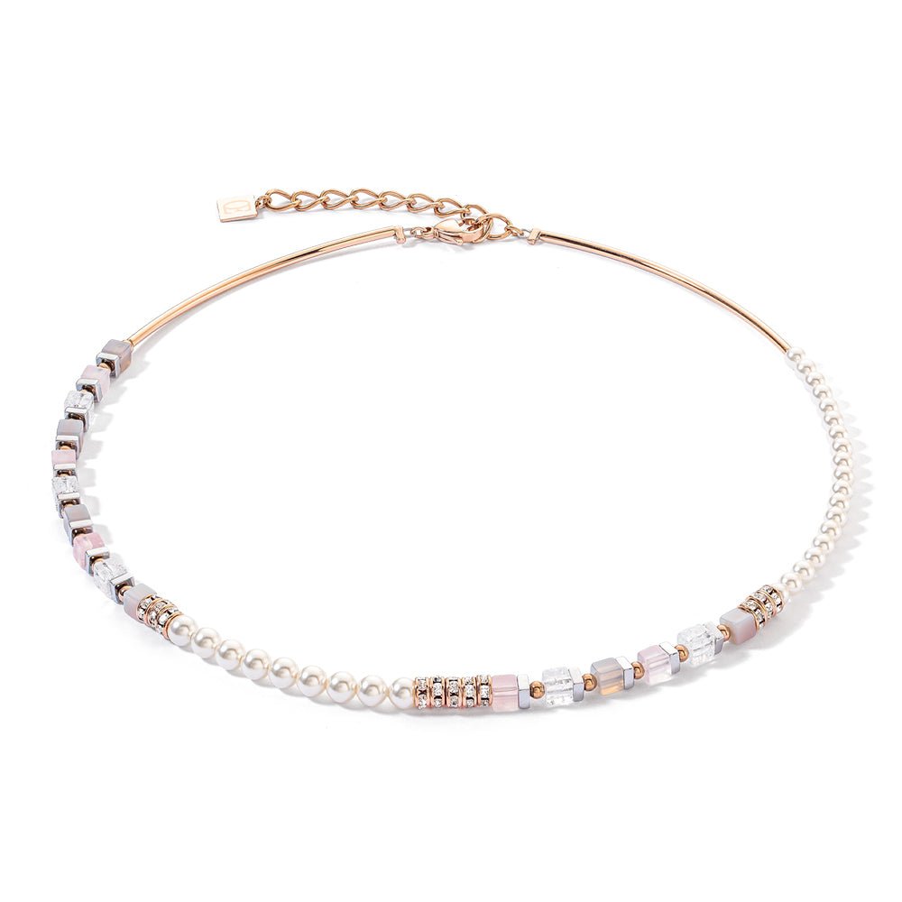 Coeur De Lion Rose Gold Precious Fusion Ice Pink Offset Necklace - MococoCoeur De Lion4354/10 - 1920Necklace