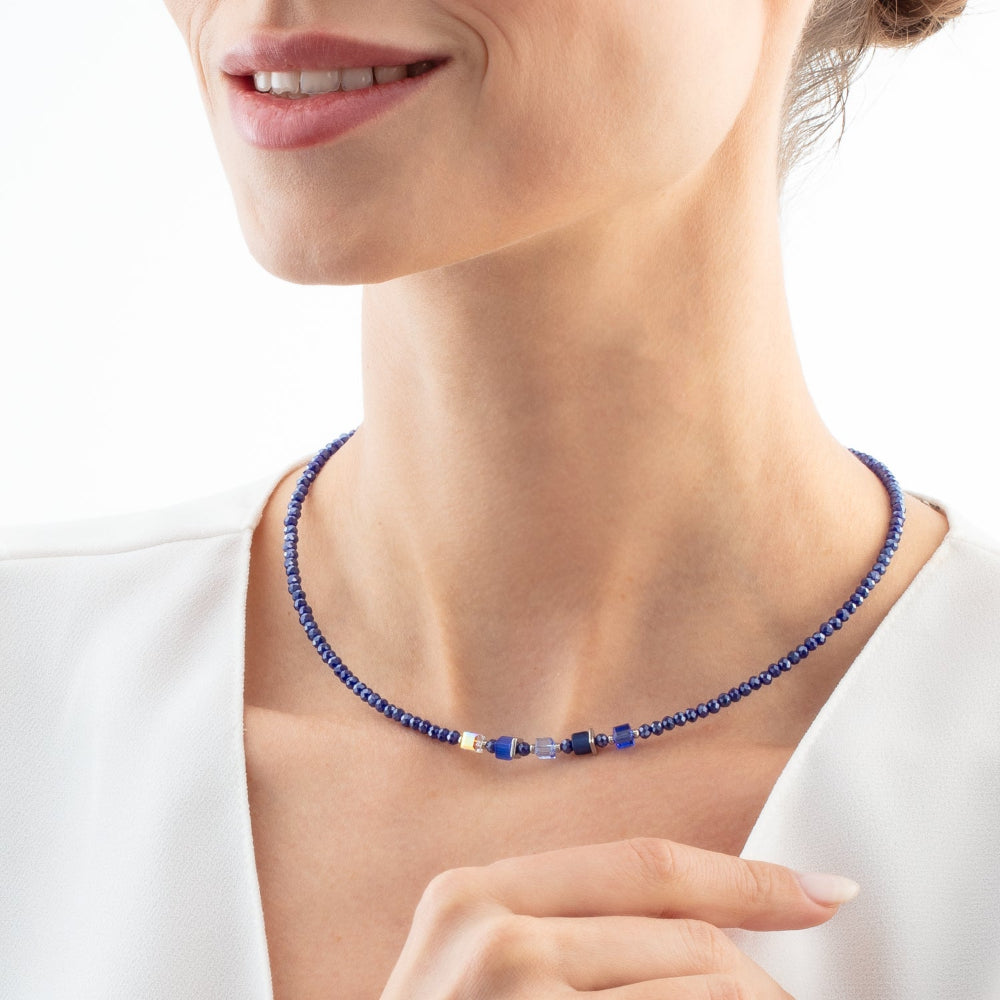 Coeur De Lion Silver and Blue Joyful Colours Update Necklace image 1