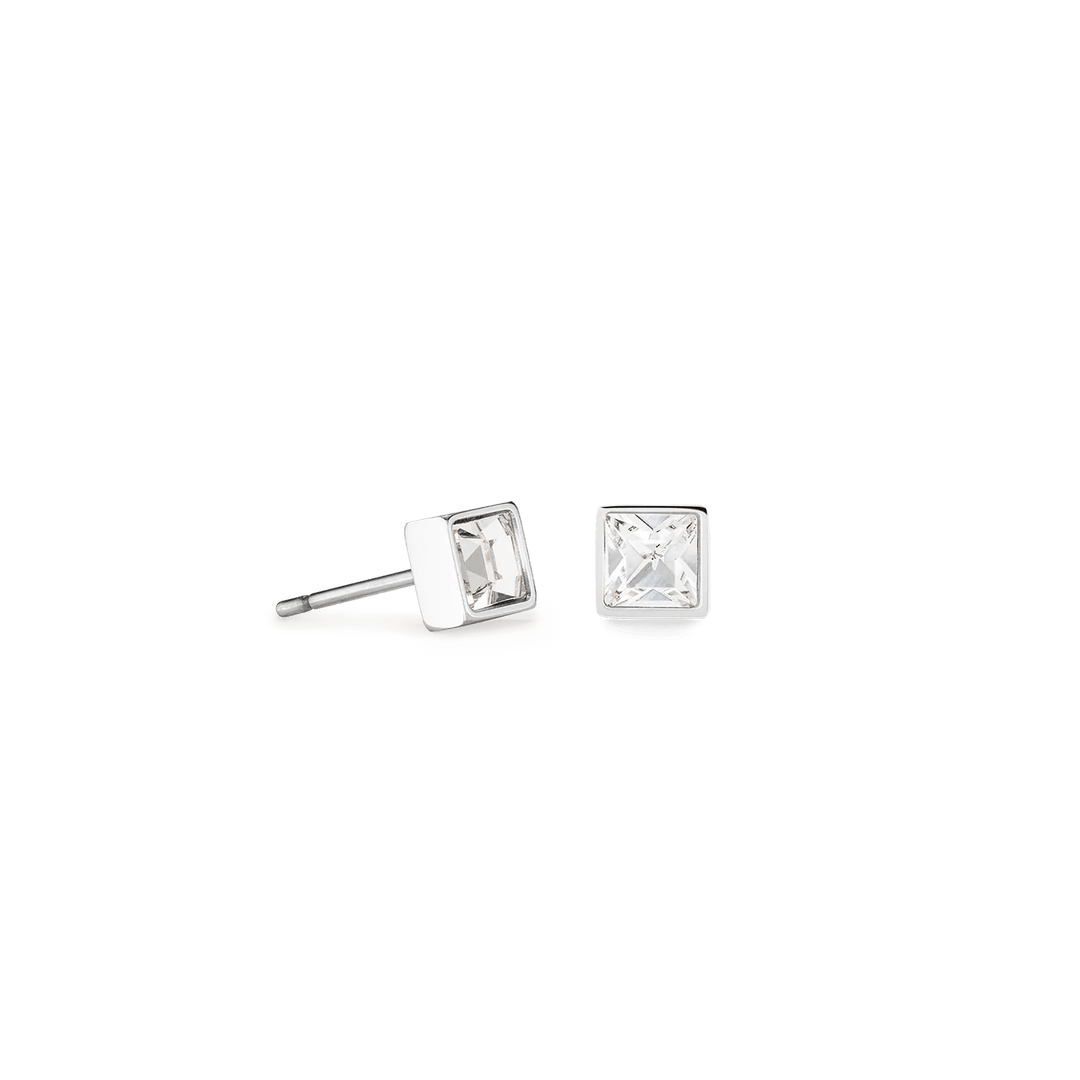 Coeur De Lion Silver Brilliant Square Crystal Stud Earrings - MococoCoeur De Lion0501/21 - 18174251588329755Earrings