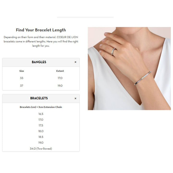 Coeur De Lion Silver Dancing Black Crystals Update Bracelet - MococoCoeur De Lion4640/30 - 1318Bracelets