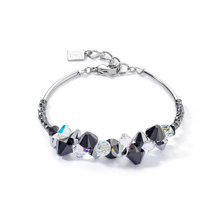 Coeur De Lion Silver Dancing Black Crystals Update Bracelet - MococoCoeur De Lion4640/30 - 1318Bracelets