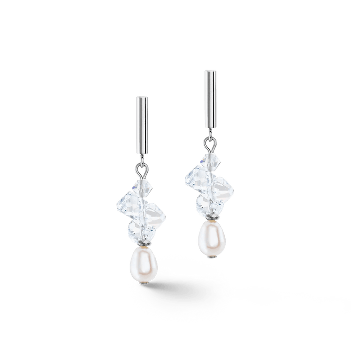 Coeur De Lion Silver Dancing Crystals & Pearls Earrings - MococoCoeur De Lion1124/21 - 14174251588333363Earrings