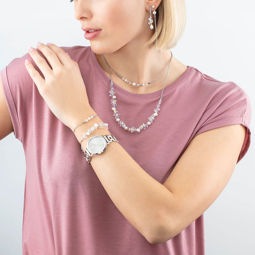 Coeur De Lion Silver Dancing Crystals & Pearls Earrings - MococoCoeur De Lion1124/21 - 14174251588333363Earrings
