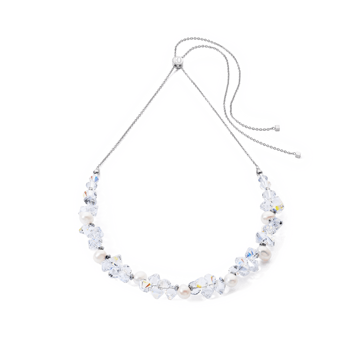 Coeur De Lion Silver Dancing Crystals & Pearls Necklace - MococoCoeur De Lion1124/10 - 14174251588333356Necklace