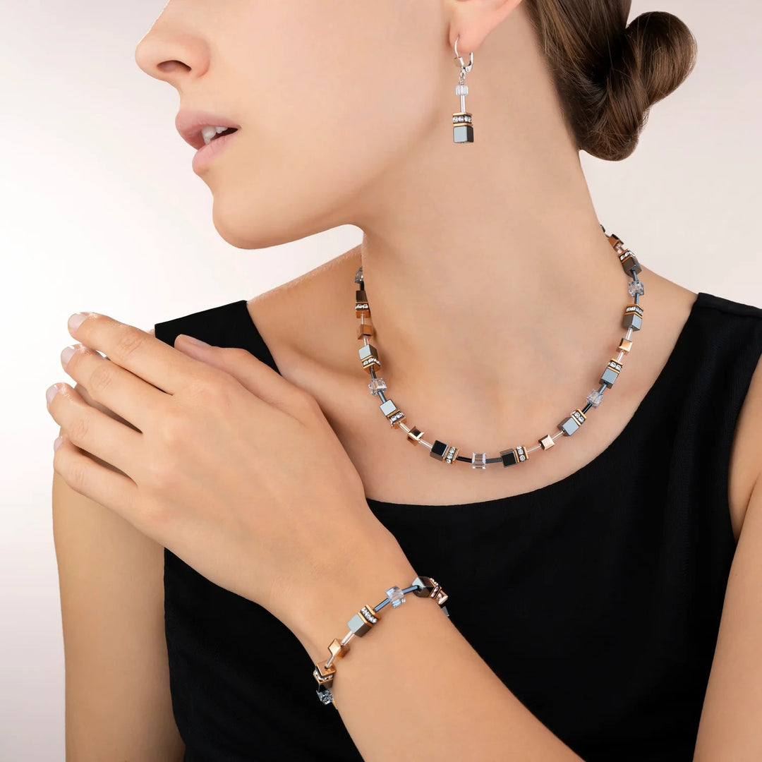 Coeur De Lion Silver GeoCube Ice Blue Earrings - MococoCoeur De Lion4015/20 - 07304250409682000Earrings