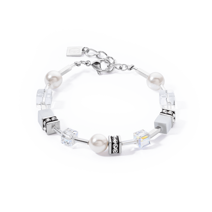 Coeur De Lion Silver GeoCube Iconic Pearl Mix Bracelet - MococoCoeur De Lion4081/30 - 14174251588334247Bracelets