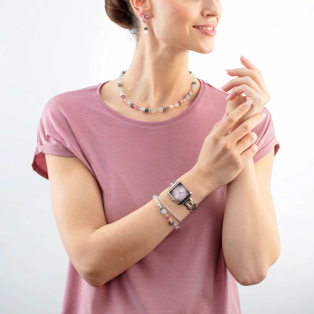 Coeur De Lion Silver Geocube Lilac Bracelet - MococoCoeur De Lion4905/30 - 1927Bracelets