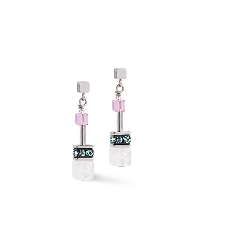 Coeur De Lion Silver Geocube Lilac Earrings - MococoCoeur De Lion4905/21 - 1927Earrings
