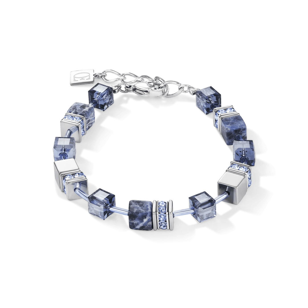 Coeur De Lion Silver GeoCube Sodalite & Haematite Blue Bracelet - MococoCoeur De Lion4017/30 - 07004251588307494Bracelets