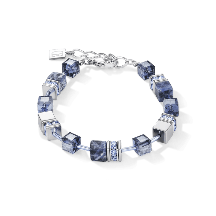 Coeur De Lion Silver GeoCube Sodalite & Haematite Blue Bracelet - MococoCoeur De Lion4017/30 - 07004251588307494Bracelets