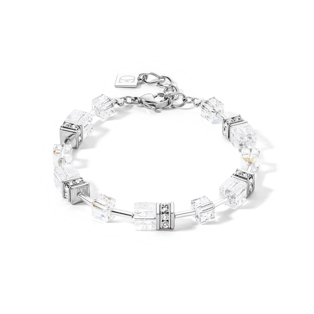 Coeur De Lion Silver Geocube White Bracelet - MococoCoeur De Lion3018/30 - 1417Bracelets