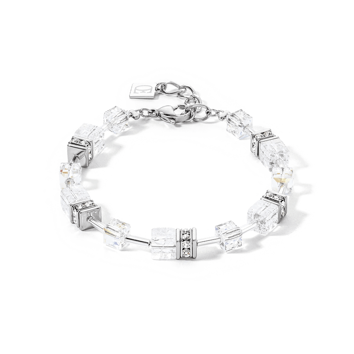 Coeur De Lion Silver Geocube White Bracelet - MococoCoeur De Lion3018/30 - 1417Bracelets