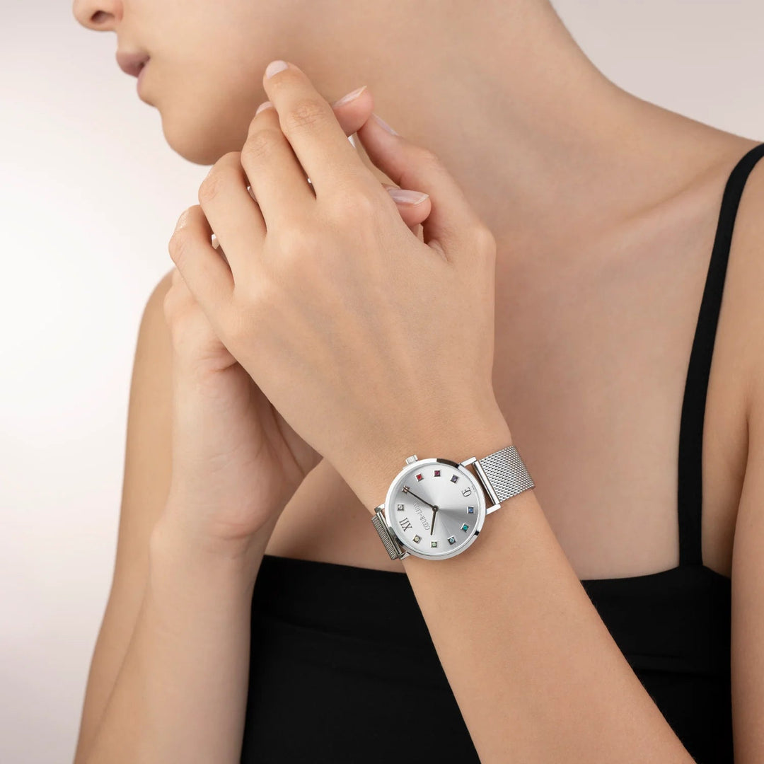 Coeur De Lion Silver Sunray Milanese Round Stainless Steel Watch - MococoCoeur De Lion7610/70 - 17174251588313723Watches and Accessories