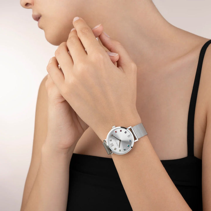 Coeur De Lion Silver Sunray Milanese Round Stainless Steel Watch - MococoCoeur De Lion7610/70 - 17174251588313723Watches and Accessories