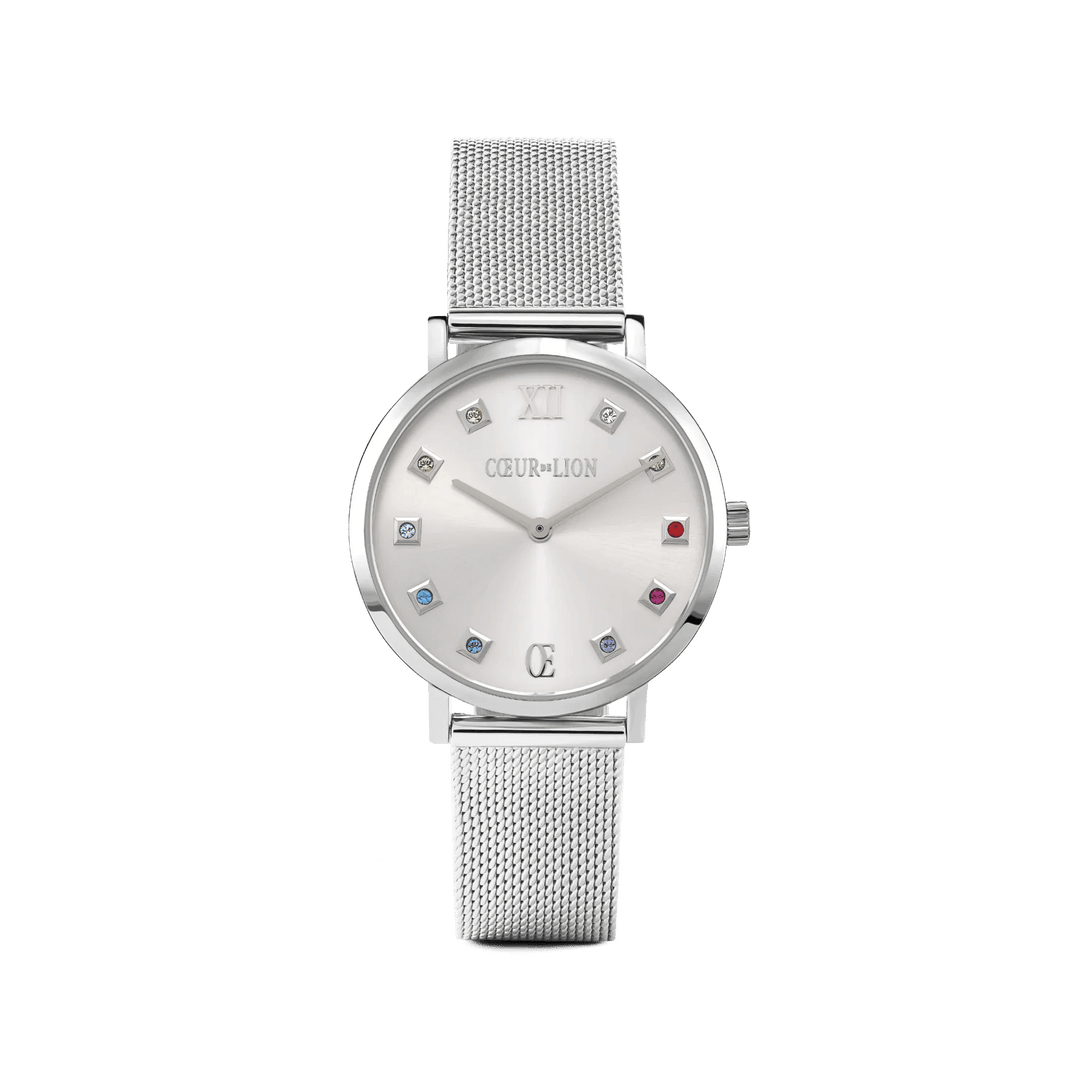 Coeur De Lion Silver Sunray Milanese Round Stainless Steel Watch - MococoCoeur De Lion7610/70 - 17174251588313723Watches and Accessories