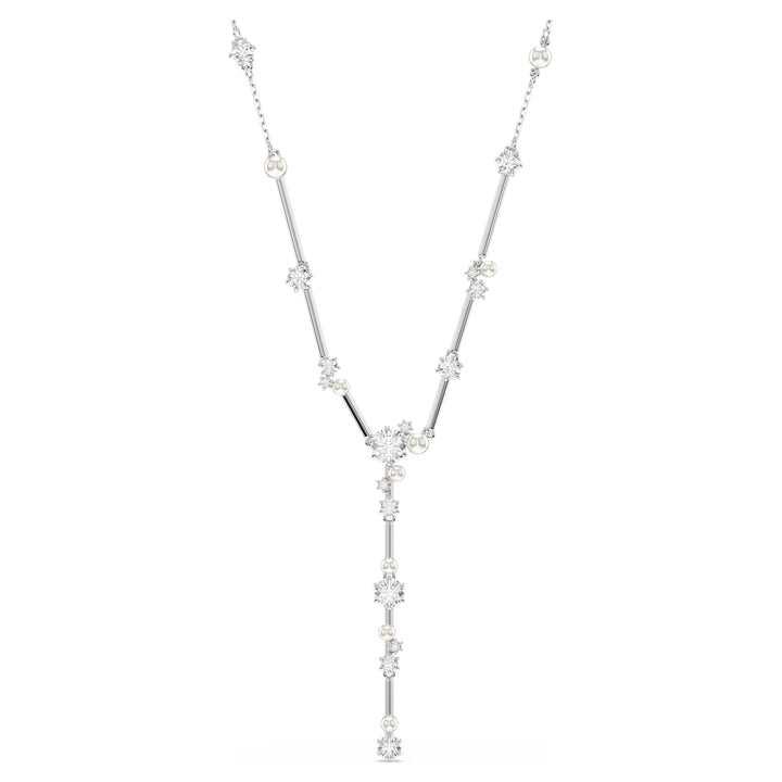 Swarovski Silver Constella Round Cut Y Necklace
