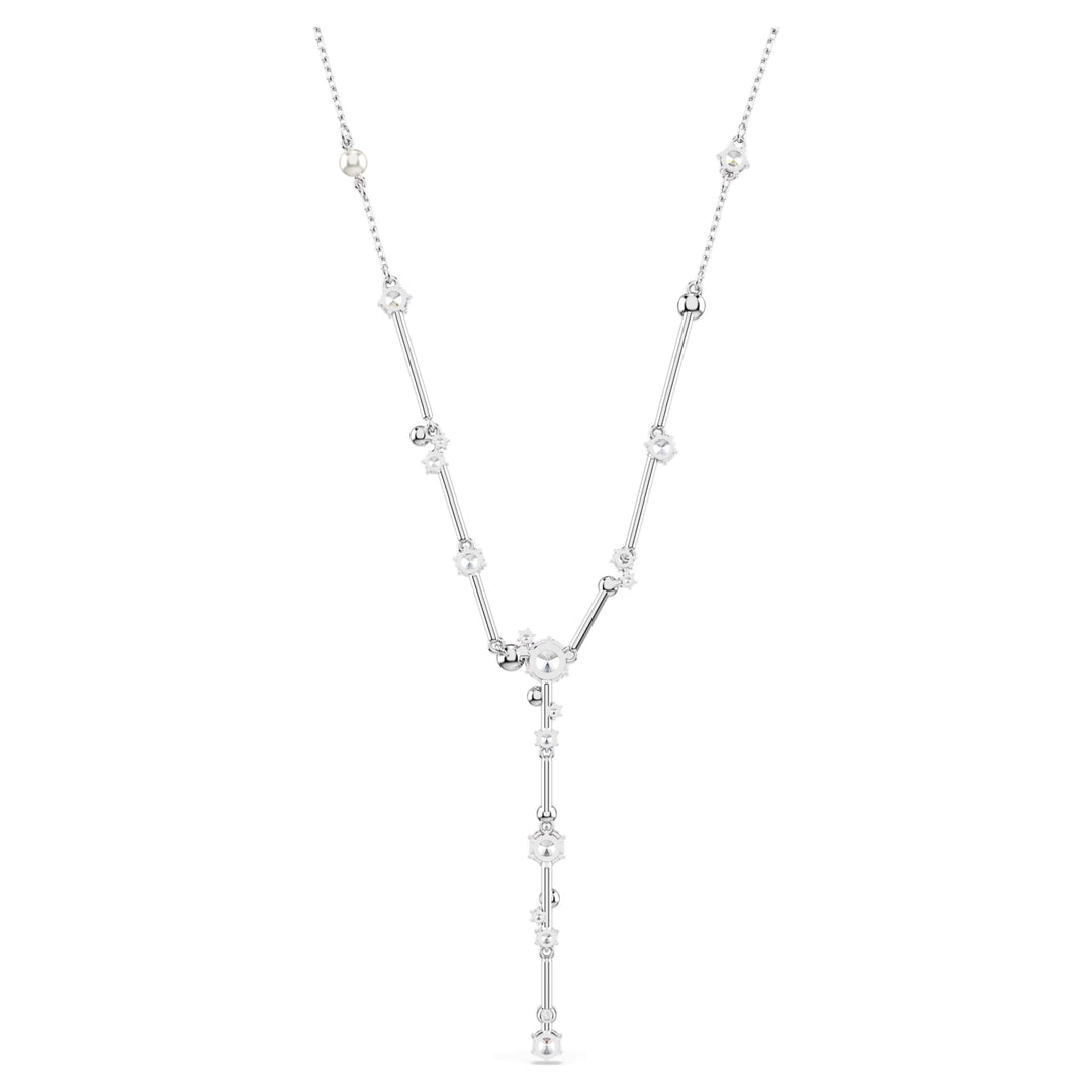 Swarovski Silver Constella Round Cut Y Necklace
