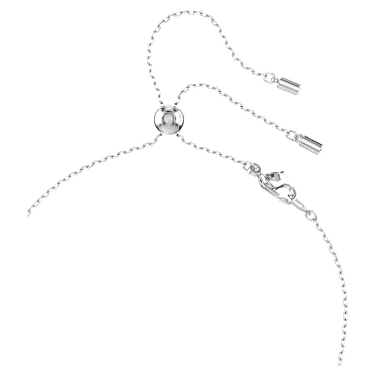 Swarovski Constella Round Cut Y Necklace Rhodium-Plated