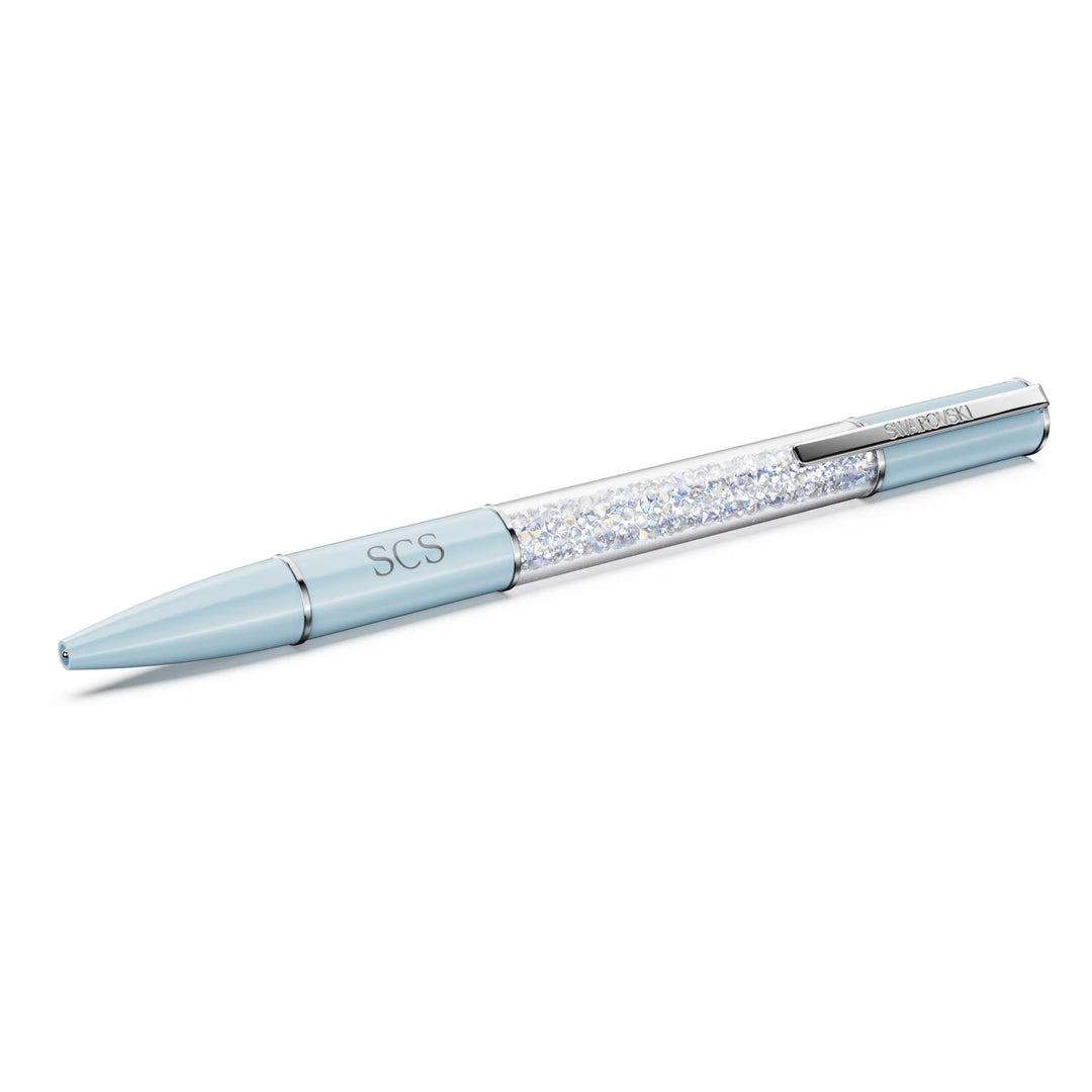 Swarovski Silver Crystalline Blue Ballpoint Pen