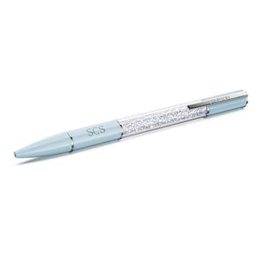 Swarovski Crystalline Ballpoint Pen Blue Chrome-Plated