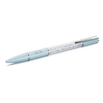 Swarovski Crystalline Ballpoint Pen Blue Chrome-Plated