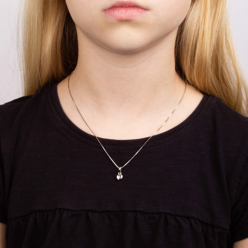 D For Diamond Silver Children's Heart Pendant Necklace - MococoD For DiamondP6205055067125321Necklaces