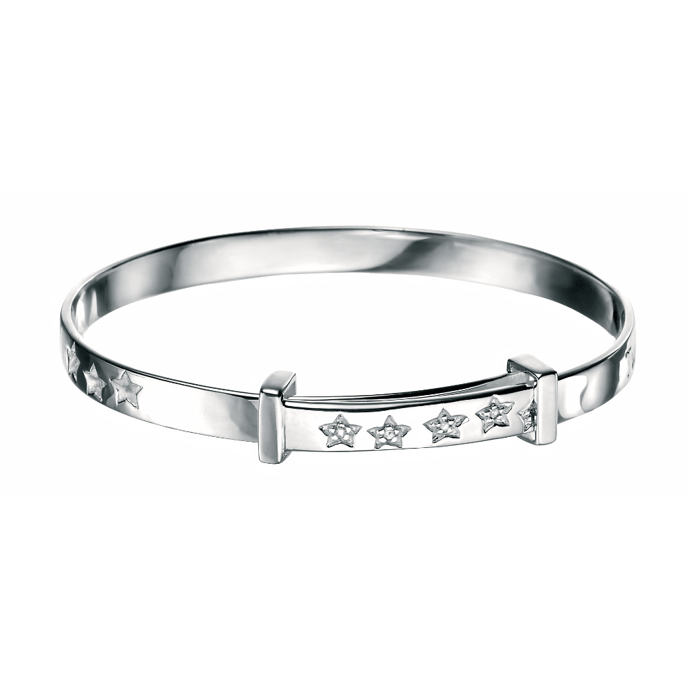 D For Diamond Silver Children's Little Star Expanding Bangle - MococoD For DiamondB43225055067196048Bracelets