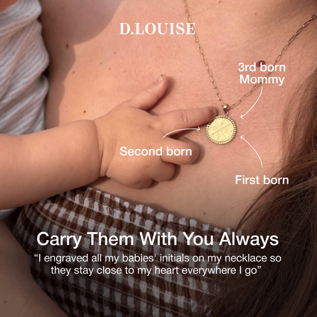 D. Louise Gold Engravable Compass Necklace - MococoD.LouiseSKN-315060915008114Necklaces