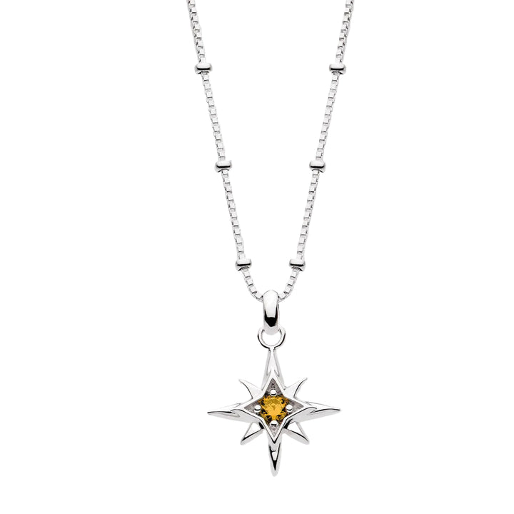Kit Heath Silver Céleste Aurora Birthstone Necklace