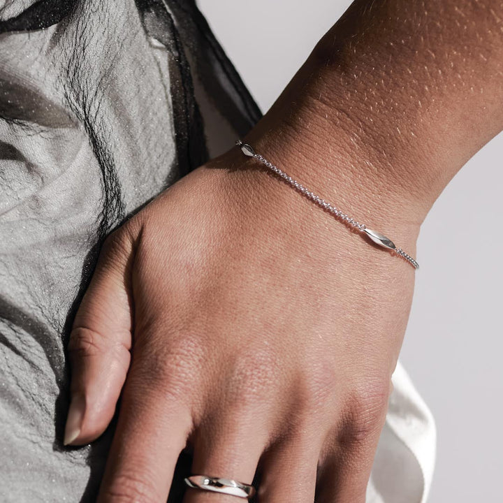 Kit Heath Glint Station Bracelet Sterling Silver 19.1 cm