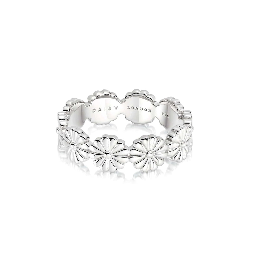 Daisy Bloom Crown Band Ring - MococoDaisy LondonDR02_SLV_XS5056104111635Rings
